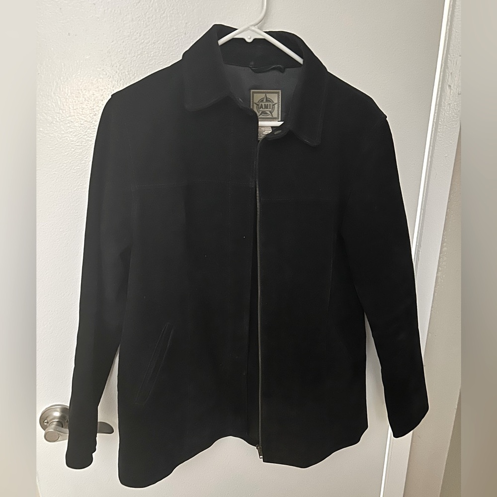 Vintage Genuine Suede Leather oversized coat